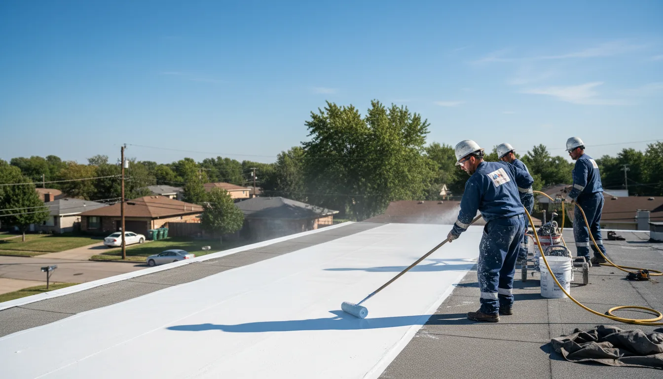 Commercial roof coating in Farmer City, IL near me